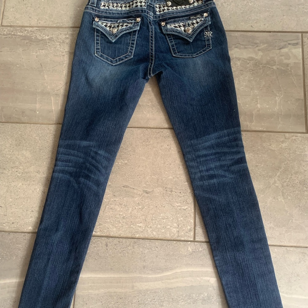Miss me jeans, like new, mid-rise, skinny, size 27